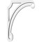 Ekena Millwork Arch Architectural Grade PVC Bracket, 5/8"W X 4"D X 6"H BKTP01X04X06AH - alternate 3